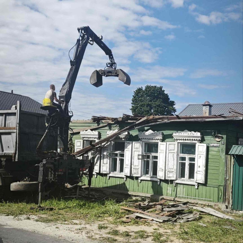 Снос дома в Ельске Фото 3